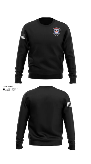 Crew Neck Sweatshirt, Cadets, Police, Teamtime, Team time, sublimation, custom sports apparel, team uniforms, spirit wear, spiritwear, sports uniforms, custom shirts, team store, custom team store, fundraiser sports, apparel fundraiser