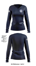 Andover Township Police Department 13076231 Women's Long Sleeve V-neck Shirt - 101