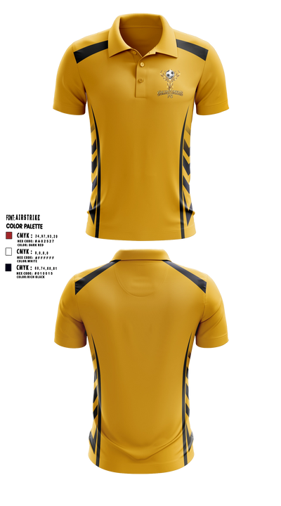 Golden Deers FC 49695783 Short Sleeve Performance Polo - 24