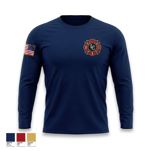 Long Sleeve Performance Shirt, Lake City Fire Department, Fire Department, Teamtime, Team time, sublimation, custom sports apparel, team uniforms, spirit wear, spiritwear, sports uniforms, custom shirts, team store, custom team store, fundraiser sports, apparel fundraiser