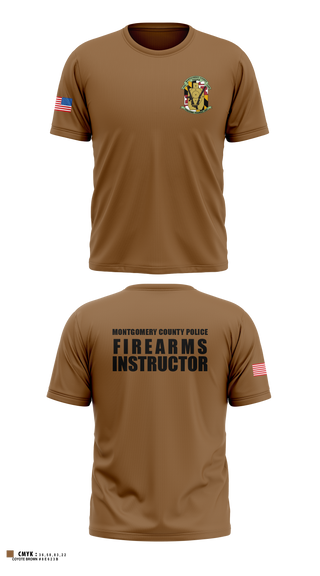 Old School Cotton Feel Shirt, Montgomery County Police Department - Firearms Training Unit, Police, Teamtime, Team time, sublimation, custom sports apparel, team uniforms, spirit wear, spiritwear, sports uniforms, custom shirts, team store, custom team store, fundraiser sports, apparel fundraiser