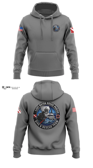 Hoodie, East Baton Rouge Parish Dive & Rescue Team, Fire Department, Teamtime, Team time, sublimation, custom sports apparel, team uniforms, spirit wear, spiritwear, sports uniforms, custom shirts, team store, custom team store, fundraiser sports, apparel fundraiser