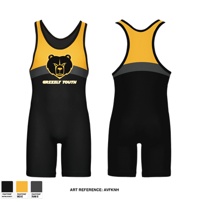Grizzly Youth Wrestling Club 66938347 Wrestling Singlet - 1