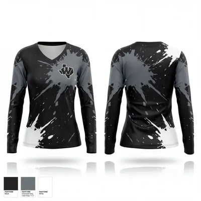 Winn Maverick Softball 22678979 Women's Long Sleeve V-neck Shirt - 1
