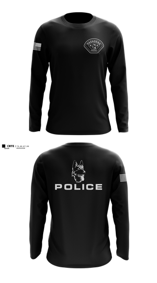 Long Sleeve Performance Shirt, Pasadena Police K9 Unit, Police, Teamtime, Team time, sublimation, custom sports apparel, team uniforms, spirit wear, spiritwear, sports uniforms, custom shirts, team store, custom team store, fundraiser sports, apparel fundraiser