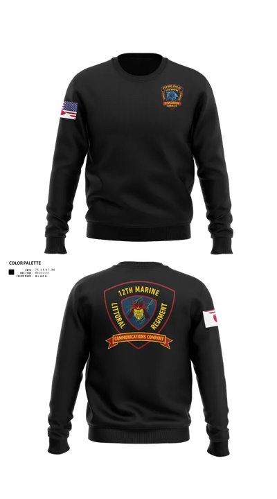 12th MLR Headquarters Element 19917243 Crew Neck Sweatshirt - 120