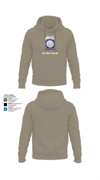 Hoodie, GSP POST 5 DALTON, Police, Teamtime, Team time, sublimation, custom sports apparel, team uniforms, spirit wear, spiritwear, sports uniforms, custom shirts, team store, custom team store, fundraiser sports, apparel fundraiser