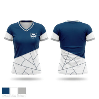Womens Short Sleeve Vneck Shirt, Founders Owls, Women's Basketball, Teamtime, Team time, sublimation, custom sports apparel, team uniforms, spirit wear, spiritwear, sports uniforms, custom shirts, team store, custom team store, fundraiser sports, apparel fundraiser