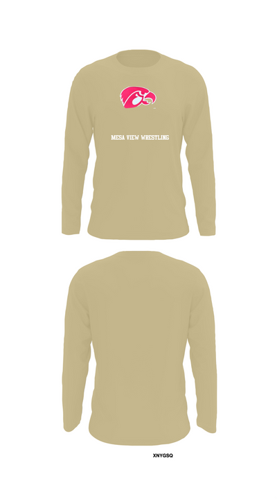Mesa View Wrestling 61558339 Long Sleeve Performance Shirt 37