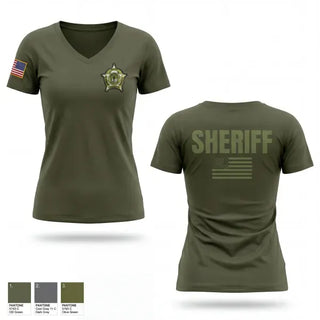 Womens Short Sleeve Vneck Shirt, Boyd county sheriff, Police, Teamtime, Team time, sublimation, custom sports apparel, team uniforms, spirit wear, spiritwear, sports uniforms, custom shirts, team store, custom team store, fundraiser sports, apparel fundraiser