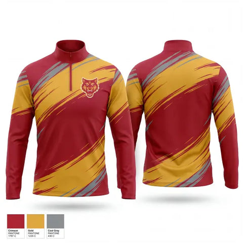 Quarter Zip Jacket, Rome jr wolves, , Teamtime, Team time, sublimation, custom sports apparel, team uniforms, spirit wear, spiritwear, sports uniforms, custom shirts, team store, custom team store, fundraiser sports, apparel fundraiser