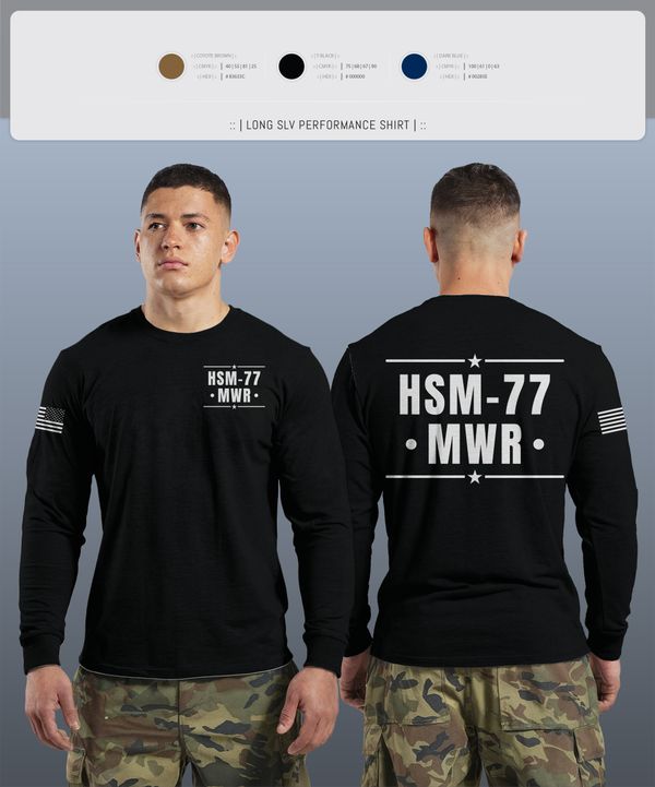 Long Sleeve Performance Shirt, HSM-77 MWR, , Teamtime, Team time, sublimation, custom sports apparel, team uniforms, spirit wear, spiritwear, sports uniforms, custom shirts, team store, custom team store, fundraiser sports, apparel fundraiser