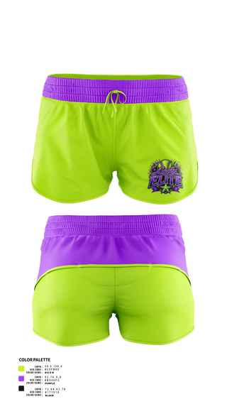 Womens Shorts, Lady Elite, Softball, Teamtime, Team time, sublimation, custom sports apparel, team uniforms, spirit wear, spiritwear, sports uniforms, custom shirts, team store, custom team store, fundraiser sports, apparel fundraiser