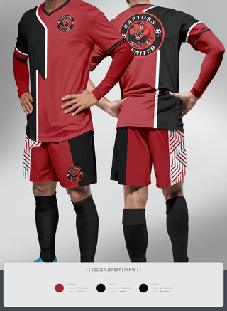 Mens Soccer Jersey, Raptors United, Men's Soccer, Teamtime, Team time, sublimation, custom sports apparel, team uniforms, spirit wear, spiritwear, sports uniforms, custom shirts, team store, custom team store, fundraiser sports, apparel fundraiser