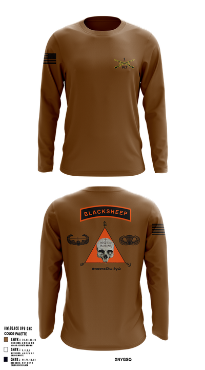 1st PLT B Co 1-173IN 18514147 Long Sleeve Performance Shirt 25