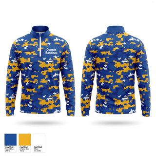 Quarter Zip Jacket, Oconto Baseball, Baseball, Teamtime, Team time, sublimation, custom sports apparel, team uniforms, spirit wear, spiritwear, sports uniforms, custom shirts, team store, custom team store, fundraiser sports, apparel fundraiser