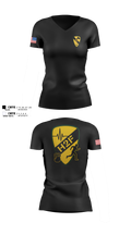 1st Air Cavalry Brigade H2F 63609843 Women's Short Sleeve V-neck Shirt - 100