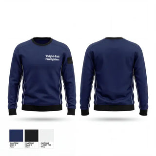Crew Neck Sweatshirt, Wright-Patt Firefighters, Fire Department, Teamtime, Team time, sublimation, custom sports apparel, team uniforms, spirit wear, spiritwear, sports uniforms, custom shirts, team store, custom team store, fundraiser sports, apparel fundraiser
