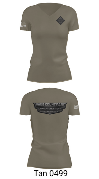 Womens Short Sleeve Vneck Shirt, Wake County ABC, Police, Teamtime, Team time, sublimation, custom sports apparel, team uniforms, spirit wear, spiritwear, sports uniforms, custom shirts, team store, custom team store, fundraiser sports, apparel fundraiser