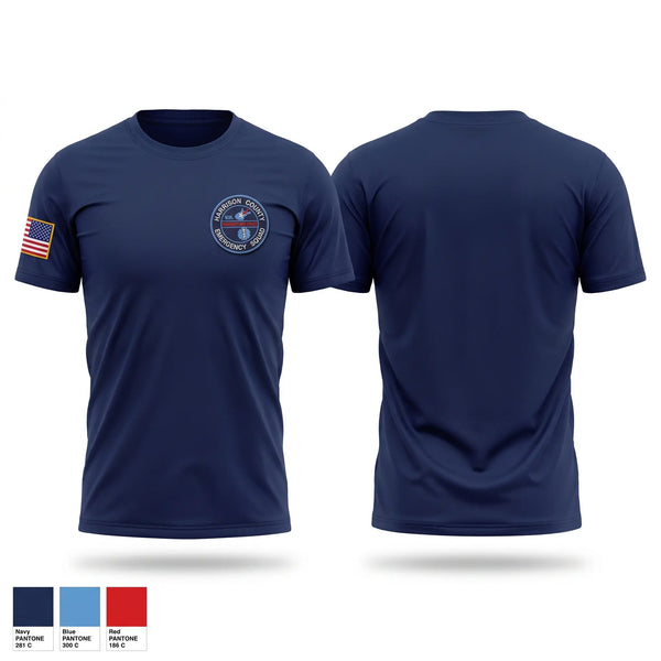Short Sleeve Performance Shirt, Harrison County Emergency Squad, EMS/EMT, Teamtime, Team time, sublimation, custom sports apparel, team uniforms, spirit wear, spiritwear, sports uniforms, custom shirts, team store, custom team store, fundraiser sports, apparel fundraiser