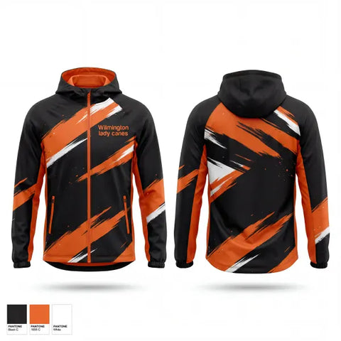 Windbreaker, Wilmington lady canes, Softball, Teamtime, Team time, sublimation, custom sports apparel, team uniforms, spirit wear, spiritwear, sports uniforms, custom shirts, team store, custom team store, fundraiser sports, apparel fundraiser