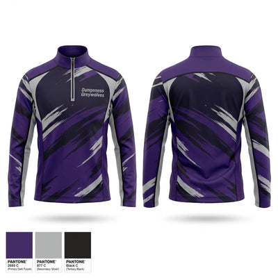 Dungeness Greywolves Quarter Zip Jacket - 1