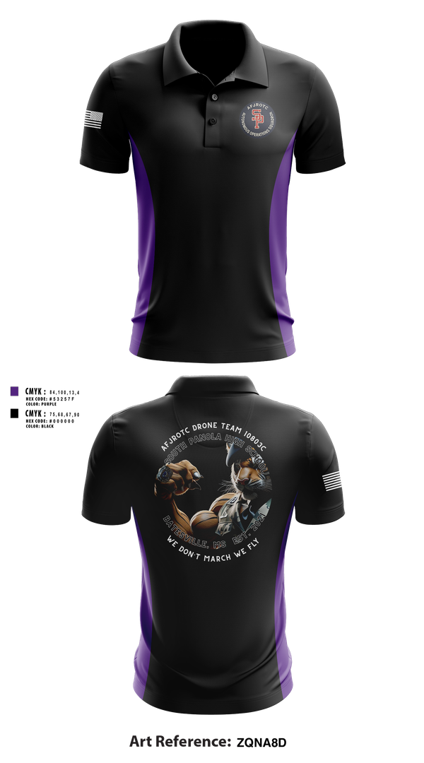 Short Sleeve Performance Polo, AFJROTC MS-081 DRONE TEAM, , Teamtime, Team time, sublimation, custom sports apparel, team uniforms, spirit wear, spiritwear, sports uniforms, custom shirts, team store, custom team store, fundraiser sports, apparel fundraiser
