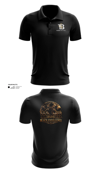 Short Sleeve Performance Polo, Black Excellence, , Teamtime, Team time, sublimation, custom sports apparel, team uniforms, spirit wear, spiritwear, sports uniforms, custom shirts, team store, custom team store, fundraiser sports, apparel fundraiser