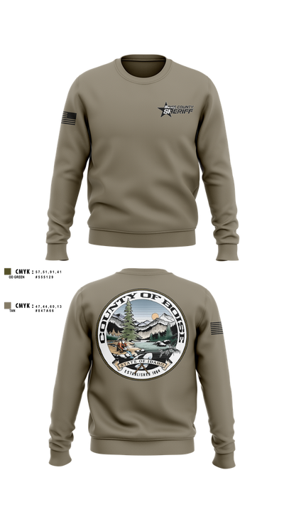 Boise County Sheriffs 675554 Crew Neck Sweatshirt - 4
