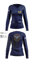 US Army Special Victims’ Counsel 25692350 Women's Long Sleeve V-neck Shirt - 6