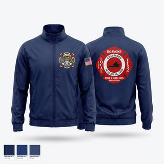 Windbreaker, Roanoke City, Fire Department, Teamtime, Team time, sublimation, custom sports apparel, team uniforms, spirit wear, spiritwear, sports uniforms, custom shirts, team store, custom team store, fundraiser sports, apparel fundraiser