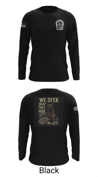 Long Sleeve Performance Shirt, Narcotics K9, , Teamtime, Team time, sublimation, custom sports apparel, team uniforms, spirit wear, spiritwear, sports uniforms, custom shirts, team store, custom team store, fundraiser sports, apparel fundraiser