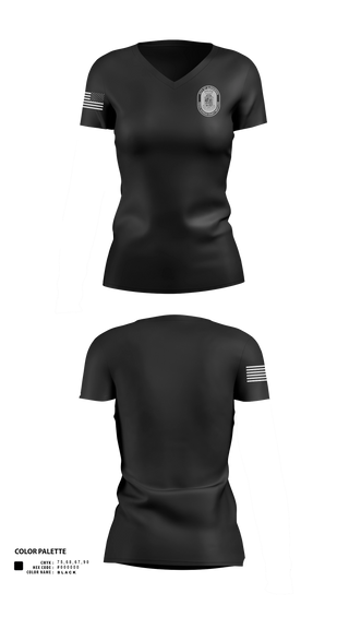 Womens Short Sleeve Vneck Shirt, Glenarden police, Police, Teamtime, Team time, sublimation, custom sports apparel, team uniforms, spirit wear, spiritwear, sports uniforms, custom shirts, team store, custom team store, fundraiser sports, apparel fundraiser
