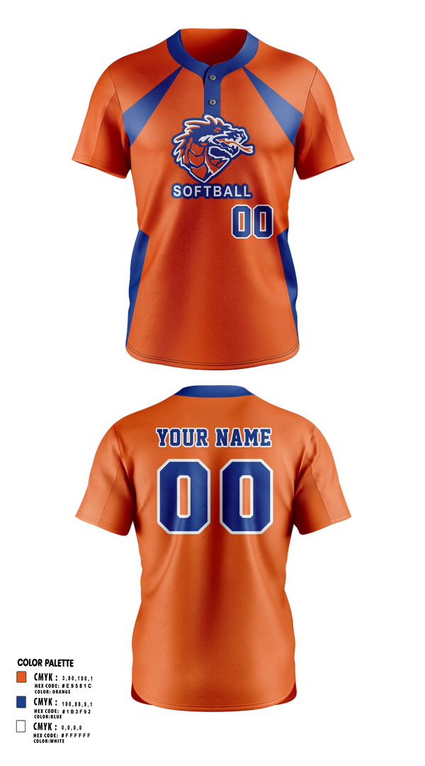 Two Button Softball Jersey, Silver Creek Dragons, Softball, Teamtime, Team time, sublimation, custom sports apparel, team uniforms, spirit wear, spiritwear, sports uniforms, custom shirts, team store, custom team store, fundraiser sports, apparel fundraiser