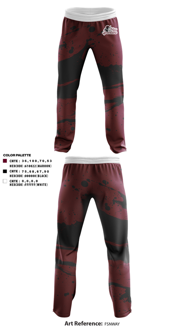 Sweatpants, Auburn Spartans, , Teamtime, Team time, sublimation, custom sports apparel, team uniforms, spirit wear, spiritwear, sports uniforms, custom shirts, team store, custom team store, fundraiser sports, apparel fundraiser