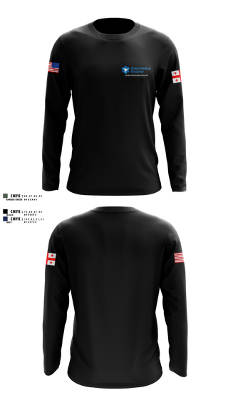Long Sleeve Performance Shirt, GMR Georgia Honor Guard, EMS/EMT, Teamtime, Team time, sublimation, custom sports apparel, team uniforms, spirit wear, spiritwear, sports uniforms, custom shirts, team store, custom team store, fundraiser sports, apparel fundraiser