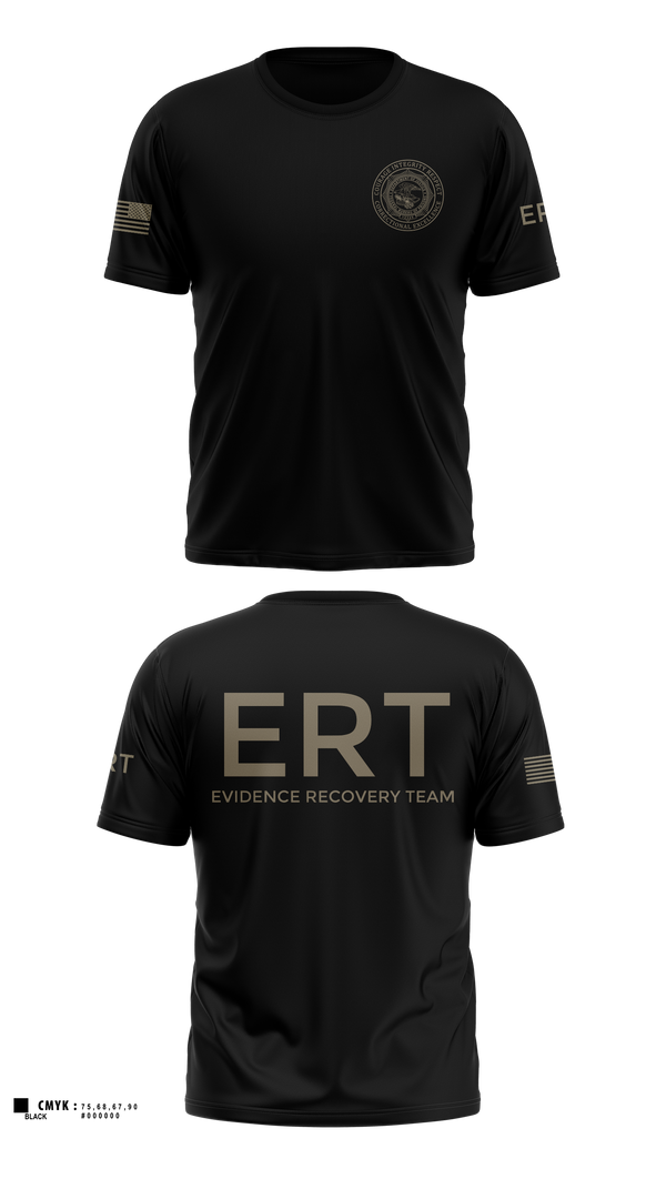 Short Sleeve Performance Shirt, Evidence Recovery Team, Police, Teamtime, Team time, sublimation, custom sports apparel, team uniforms, spirit wear, spiritwear, sports uniforms, custom shirts, team store, custom team store, fundraiser sports, apparel fundraiser