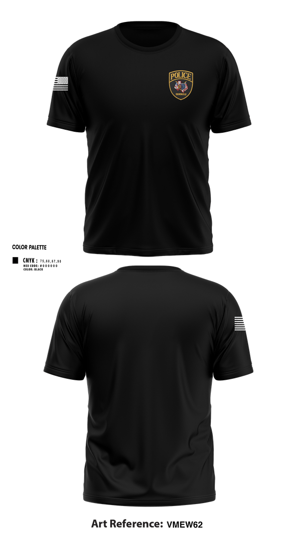 Short Sleeve Performance Shirt, Seminole Police Department, Police, Teamtime, Team time, sublimation, custom sports apparel, team uniforms, spirit wear, spiritwear, sports uniforms, custom shirts, team store, custom team store, fundraiser sports, apparel fundraiser