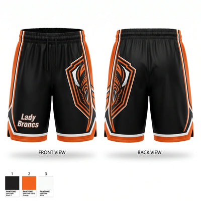 Lady Broncs Mens Basketball Shorts - 1