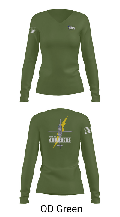 HSC-26 77266694 Women's Long Sleeve V-neck Shirt - 54