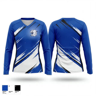 Womens Long Sleeve Vneck Shirt, Yates Center High School Baseball, Baseball, Teamtime, Team time, sublimation, custom sports apparel, team uniforms, spirit wear, spiritwear, sports uniforms, custom shirts, team store, custom team store, fundraiser sports, apparel fundraiser