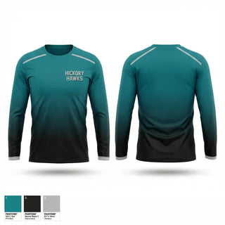 Long Sleeve Performance Shirt, Hickory Hawks, , Teamtime, Team time, sublimation, custom sports apparel, team uniforms, spirit wear, spiritwear, sports uniforms, custom shirts, team store, custom team store, fundraiser sports, apparel fundraiser