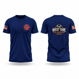 Short Sleeve Performance Shirt, WEST SIDE VOLUNTEER FIRE DEPARTMENT, Fire Department, Teamtime, Team time, sublimation, custom sports apparel, team uniforms, spirit wear, spiritwear, sports uniforms, custom shirts, team store, custom team store, fundraiser sports, apparel fundraiser