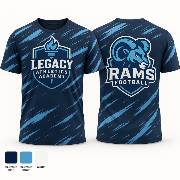 Short Sleeve Performance Shirt, Rams Football, , Teamtime, Team time, sublimation, custom sports apparel, team uniforms, spirit wear, spiritwear, sports uniforms, custom shirts, team store, custom team store, fundraiser sports, apparel fundraiser