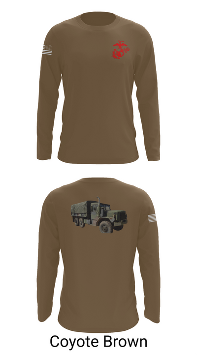 H&S Battalion HQ CO Station Motor T 63932738 Long Sleeve Performance Shirt 6