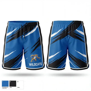 Athletic Shorts With Pockets, Wildcats, Men's Basketball, Teamtime, Team time, sublimation, custom sports apparel, team uniforms, spirit wear, spiritwear, sports uniforms, custom shirts, team store, custom team store, fundraiser sports, apparel fundraiser