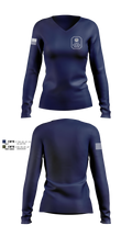 Rockville City Police 51185613 Women's Long Sleeve V-neck Shirt - 11