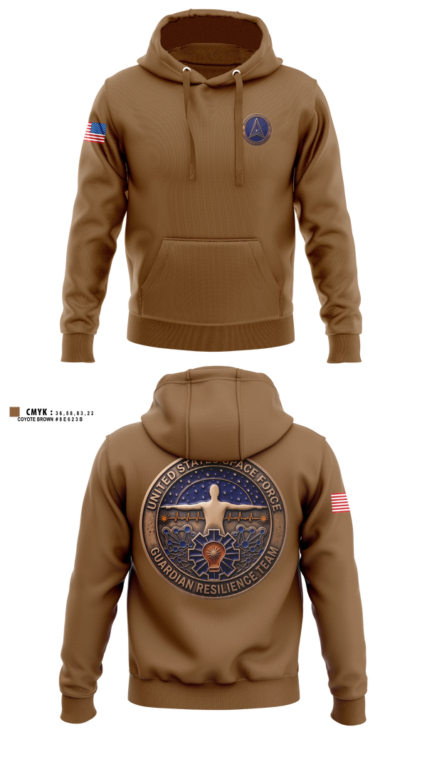 Hoodie, Guardian Resilience Team, Space Force, Teamtime, Team time, sublimation, custom sports apparel, team uniforms, spirit wear, spiritwear, sports uniforms, custom shirts, team store, custom team store, fundraiser sports, apparel fundraiser