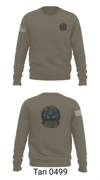 Crew Neck Sweatshirt, USS TRIPOLI, , Teamtime, Team time, sublimation, custom sports apparel, team uniforms, spirit wear, spiritwear, sports uniforms, custom shirts, team store, custom team store, fundraiser sports, apparel fundraiser