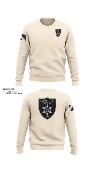 Fayette County Sheriff WV 38752837 Crew Neck Sweatshirt - 21